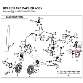 REAR BRAKE CAPLIER ASSY product image