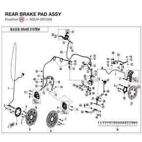 REAR BRAKE PAD ASSY product image