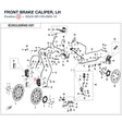 FRONT BRAKE CALIPER, LH product image