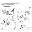 FRONT LH BRAKE CALIPER ASSY product image