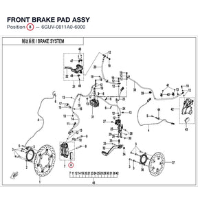 FRONT BRAKE PAD ASSY product image
