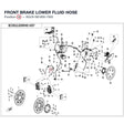 FRONT BRAKE LOWER FLUID HOSE product image