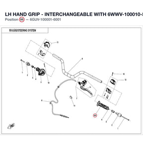 LH HAND GRIP - INTERCHANGEABLE WITH 6WWV-100010-5000 product image