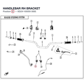 HANDLEBAR RH BRACKET product image