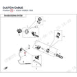 CLUTCH CABLE product image