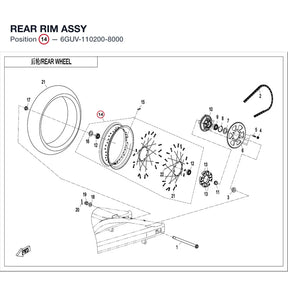REAR RIM ASSY product image