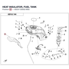 HEAT INSULATOR, FUEL TANK product image