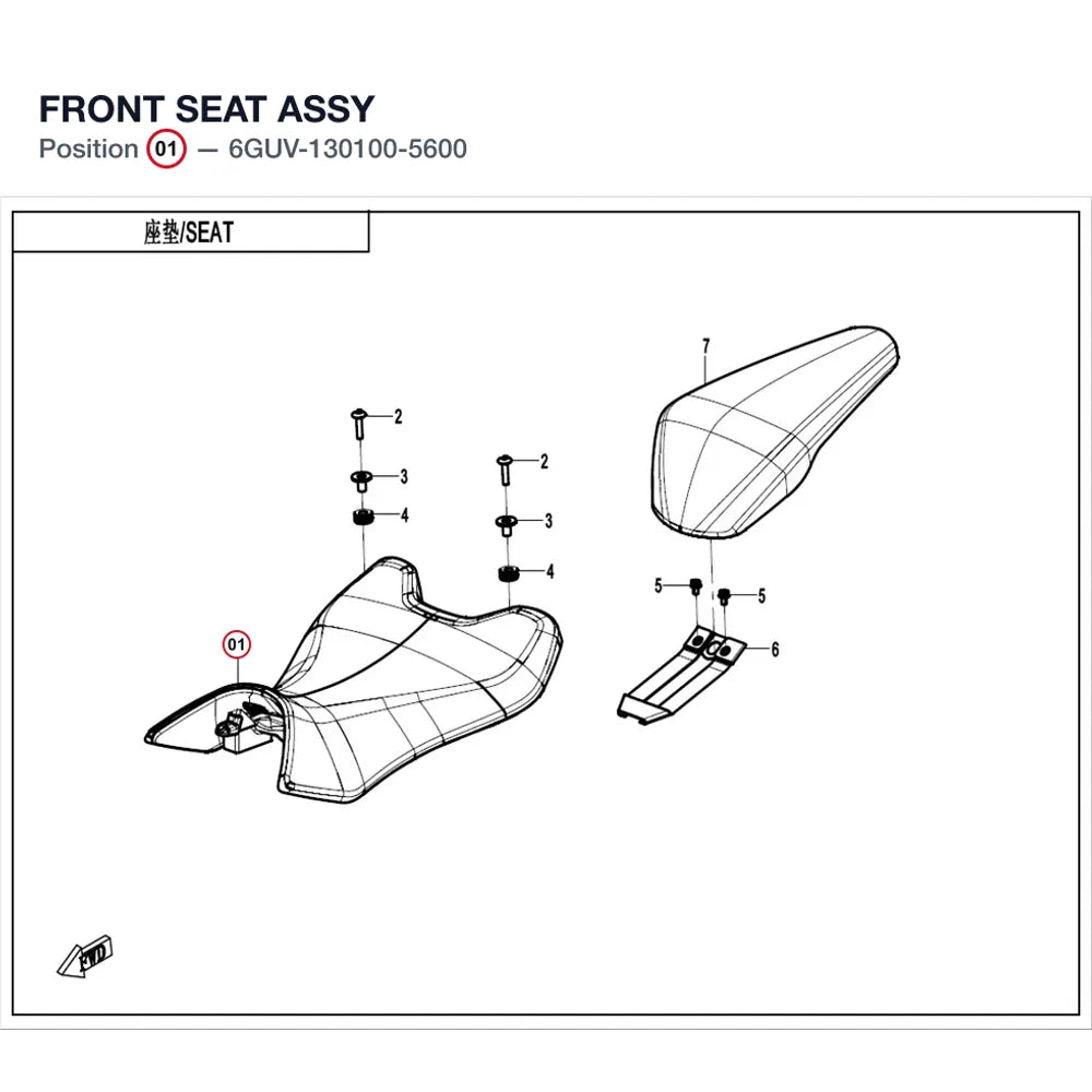 FRONT SEAT ASSY product image