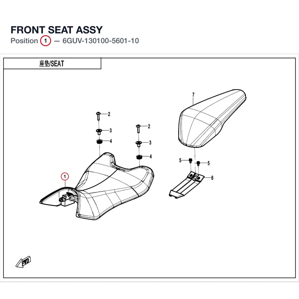 FRONT SEAT ASSY product image
