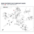REAR FOOTREST, RH product image