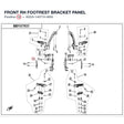 FRONT RH FOOTREST BRACKET PANEL product image