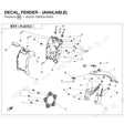 DECAL, FENDER - (AVAILABLE) product image