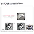DECAL, FRONT FENDER DECO COVER product image