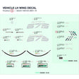 VEHICLE LH WING DECAL product image