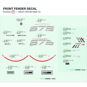 FRONT FENDER DECAL product image
