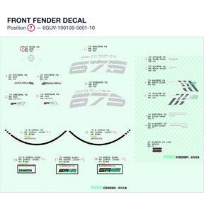FRONT FENDER DECAL product image