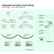 HEADLIGHT RH DECO PLATE DECAL product image