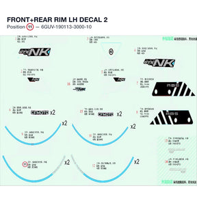 FRONT+REAR RIM LH DECAL 2 product image