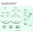 TAIL LH DECO PLATE DECAL product image