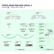FRONT+REAR RIM ASSY DECAL 3 product image