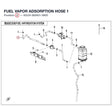 FUEL VAPOR ADSORPTION HOSE 1 product image