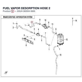 FUEL VAPOR DESORPTION HOSE 2 product image
