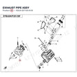 EXHAUST PIPE ASSY product image