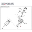 FRONT MUFFLER BODY product image