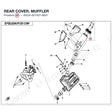 REAR COVER, MUFFLER product image