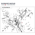 RH BRACKET, MUFFLER product image