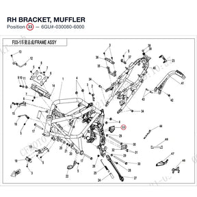 RH BRACKET, MUFFLER product image