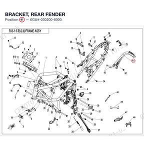 BRACKET, REAR FENDER product image