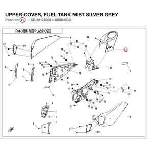 UPPER COVER, FUEL TANK product image