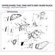 UPPER GUARD, FUEL TANK product image
