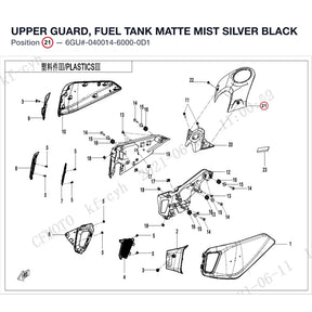 UPPER GUARD, FUEL TANK product image