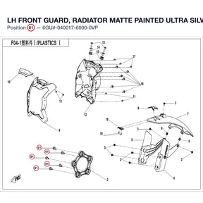 LH FRONT GUARD, RADIATOR product image