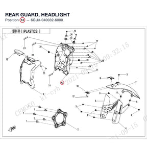 REAR GUARD, HEADLIGHT product image