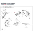 BRACKET, REAR FENDER product image