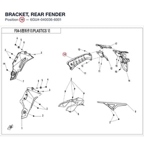 BRACKET, REAR FENDER product image