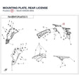 MOUNTING PLATE, REAR LICENSE product image