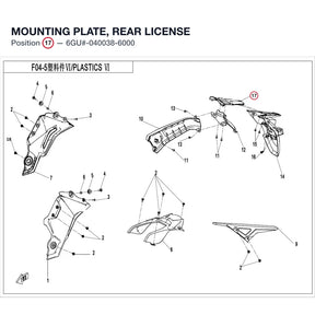 MOUNTING PLATE, REAR LICENSE product image