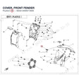 COVER, FRONT FENDER product image
