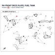 RH FRONT DECO PLATE, FUEL TANK product image
