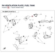RH VENTILATION PLATE, FUEL TANK product image