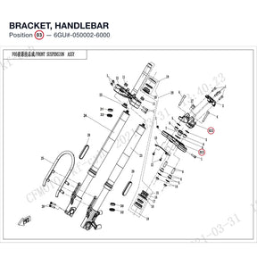 BRACKET, HANDLEBAR product image