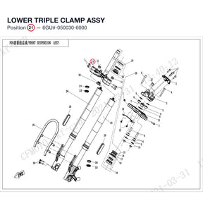 LOWER TRIPLE CLAMP ASSY product image
