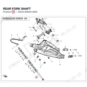 REAR FORK SHAFT product image