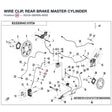 WIRE CLIP, REAR BRAKE MASTER CYLINDER product image
