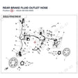 REAR BRAKE FLUID OUTLET HOSE product image