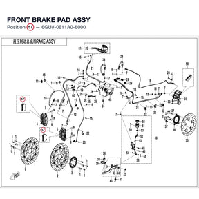 FRONT BRAKE PAD ASSY product image